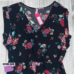 Xhilaration Floral Wide-leg Jumpsuit